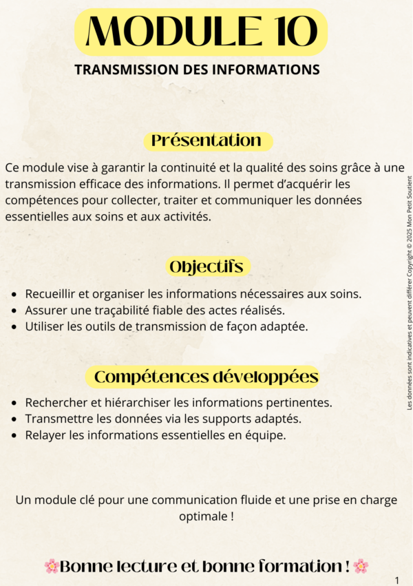 Kit Révision Module 10