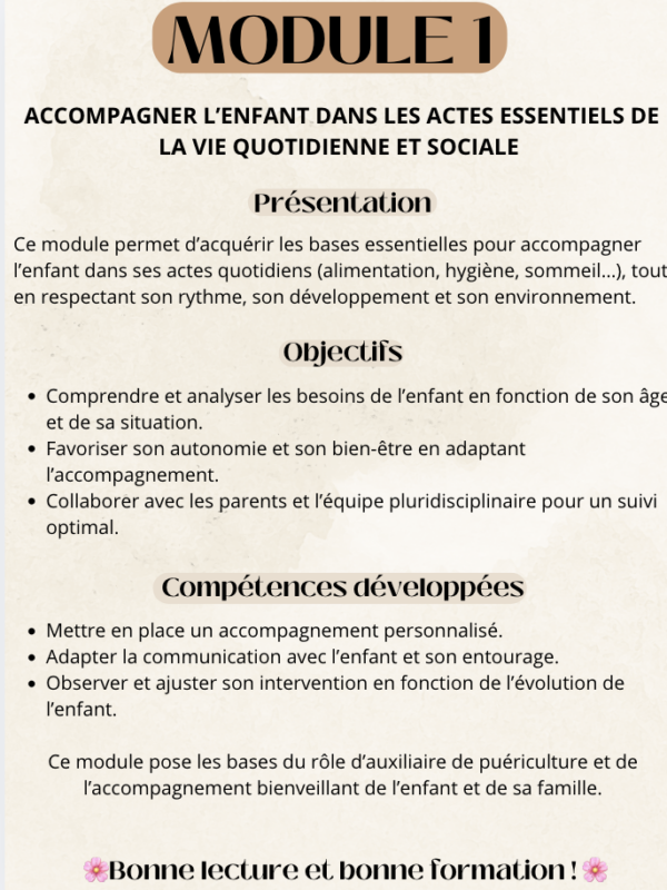 Kit Révision Module 1