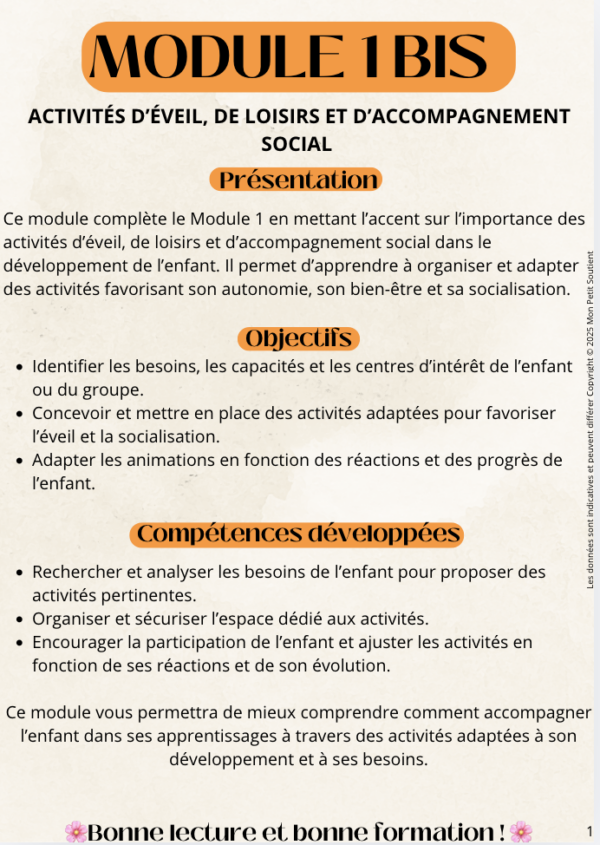 Kit Révision Module 1 Bis