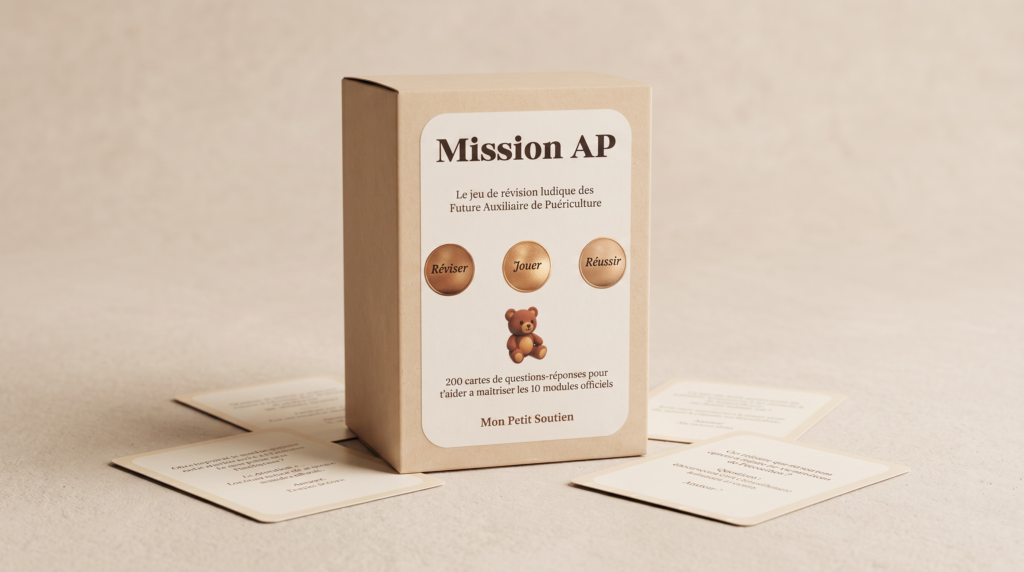 Jeu Mission AP de révision pour auxiliaire de puériculture