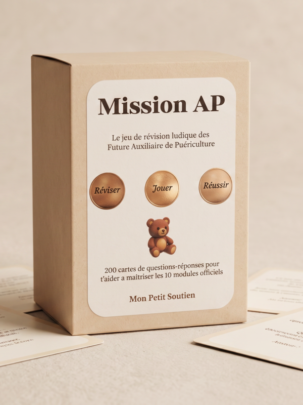 Jeu Mission AP de révision pour auxiliaire de puériculture