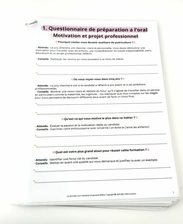 kit-oral-preparation-entretien-auxiliaire-puericulture Fiches de préparation à l’entretien oral d’admission en école d’auxiliaire de puériculture, avec exemples de questions et conseils de réponse.