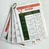 Pack de fiches pédagogiques reliées par un anneau, pour aider les auxiliaires de puériculture à construire des activités adaptées aux enfants avec la méthode QQOQCP.