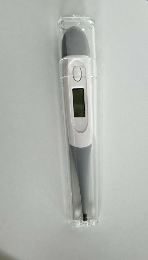 Thermomètre électronique inclus dans la Box Stages auxiliaire de puériculture pour la prise de température en stage